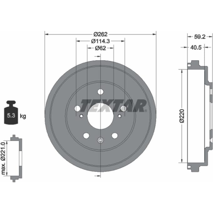 Remtrommel TEXTAR 94047600