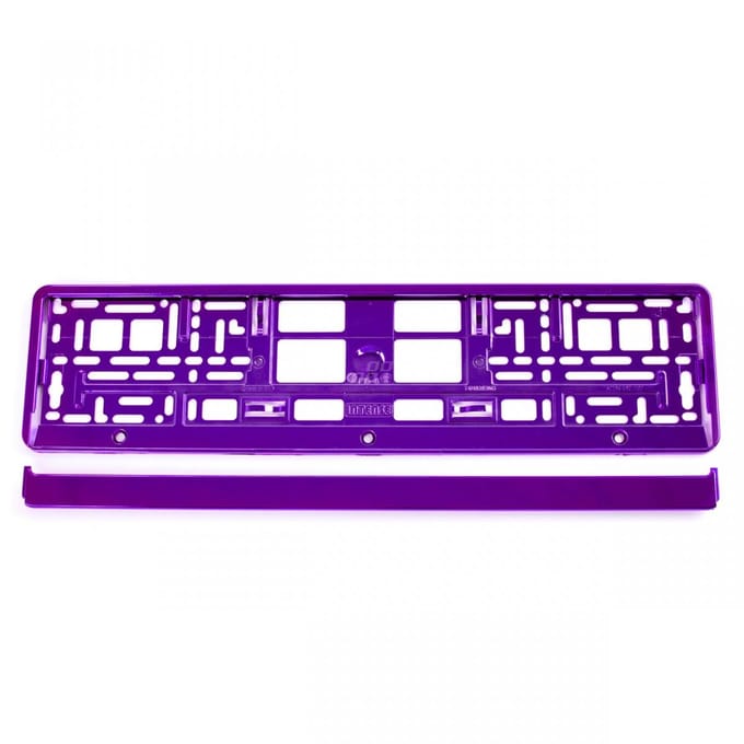 Paars metallic kentekenplaathouder AMIO-03172