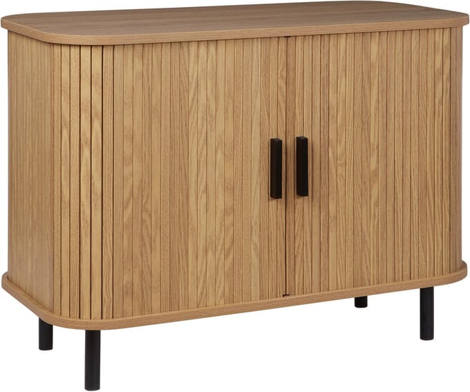 BRADLEY - Commode - Lichthout/Zwart - MDF