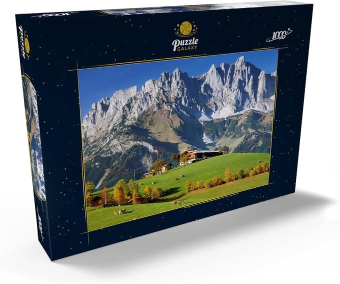 Boerderij Puzzel - Legpuzzel 1000 - Ontspanning Thuis - Gedetailleerd Alpenlandschap - 68 x 48 cm