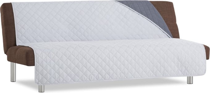 Belmarti Duo Click Clack bankbeschermer - 170 cm - Lichtgrijs