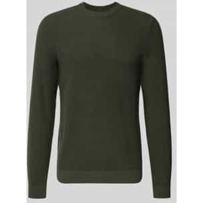 Gebreide pullover met ribboorden