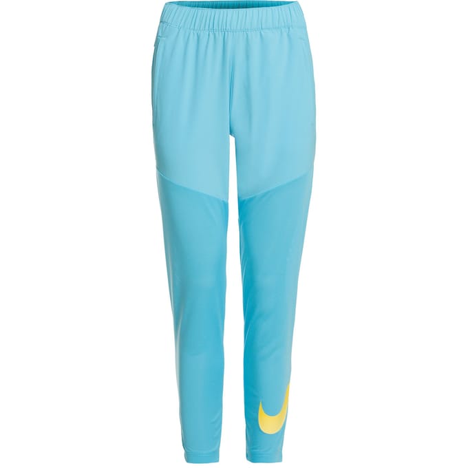 Nike Dri-Fit Swoosh Run Hardloopbroek Dames-Blauw,Grijs