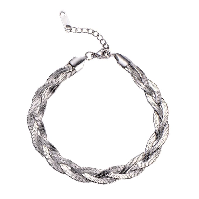Marama - Armband Jill Zilver - Verstelbaar ontwerp - Nikkelvrij