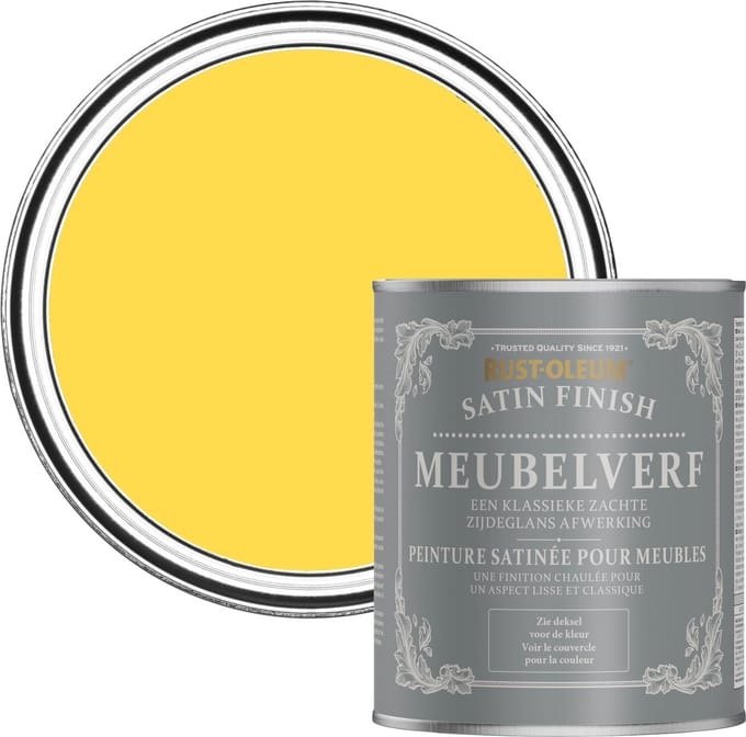 Rust-Oleum Geel Meubelverf Zijdeglans - Citroensorbet 750ml