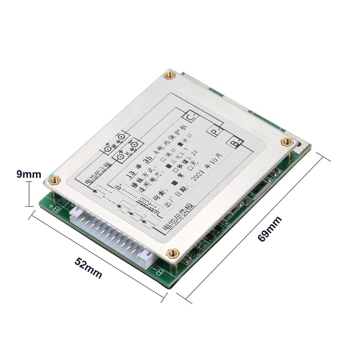 13S 35A 48V Beschermingsbord Lithiumbatterijen BMS/PCB/PCM-bord Balans Geïntegreerde Circuits-bord veelkleurig