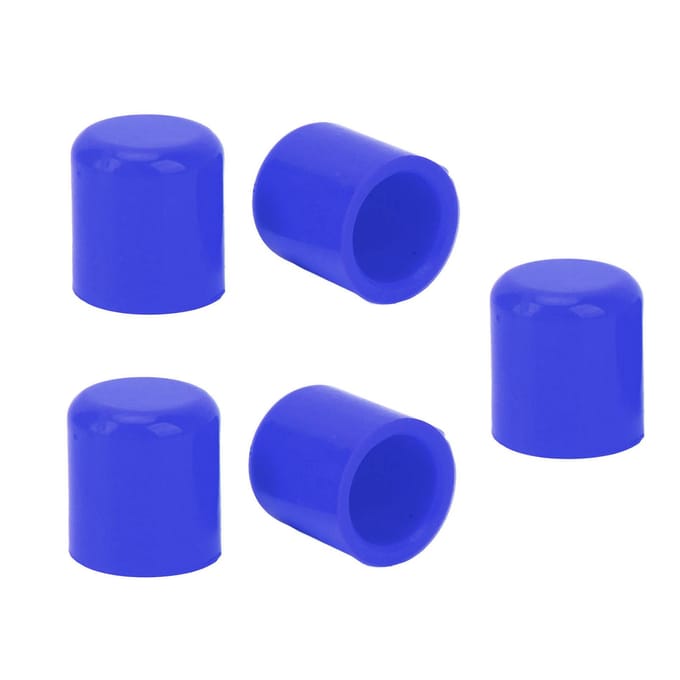 5 Pièces Tuyau d'Admission à Vide Tube en Silicone Bouchon d'Extrémité Couvercle Capuchon de Raccordement Diamètre Intérieur 25mm Ajustement Universel rouge
