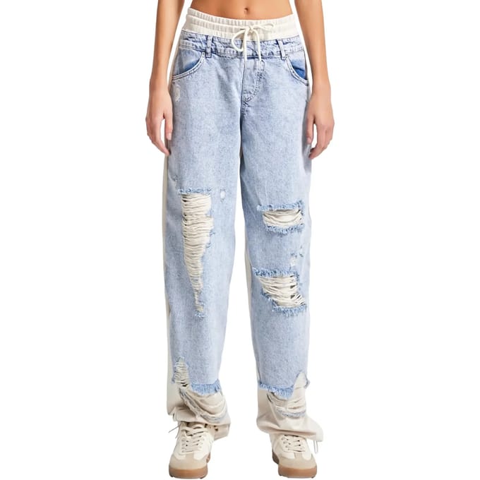 It's Basic - Skater Mid Rise Jeans - Aqua