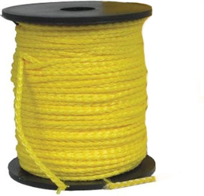Metseltouw op rol - 100 meter - 1.7mm - Geel