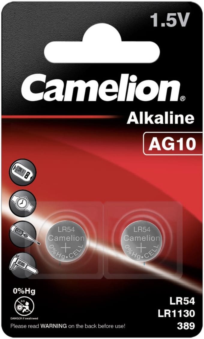 Camelion AG10 alkaline 2-pack