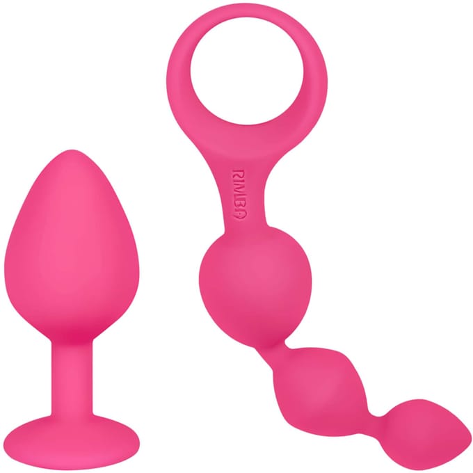 Rimba - Barcelona - Anaal Set Met Buttplug En Anaal kralen - Roze