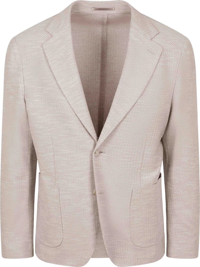 Suitable Soft Knitted Colbert Beige - Maat 48 - Heren blazer