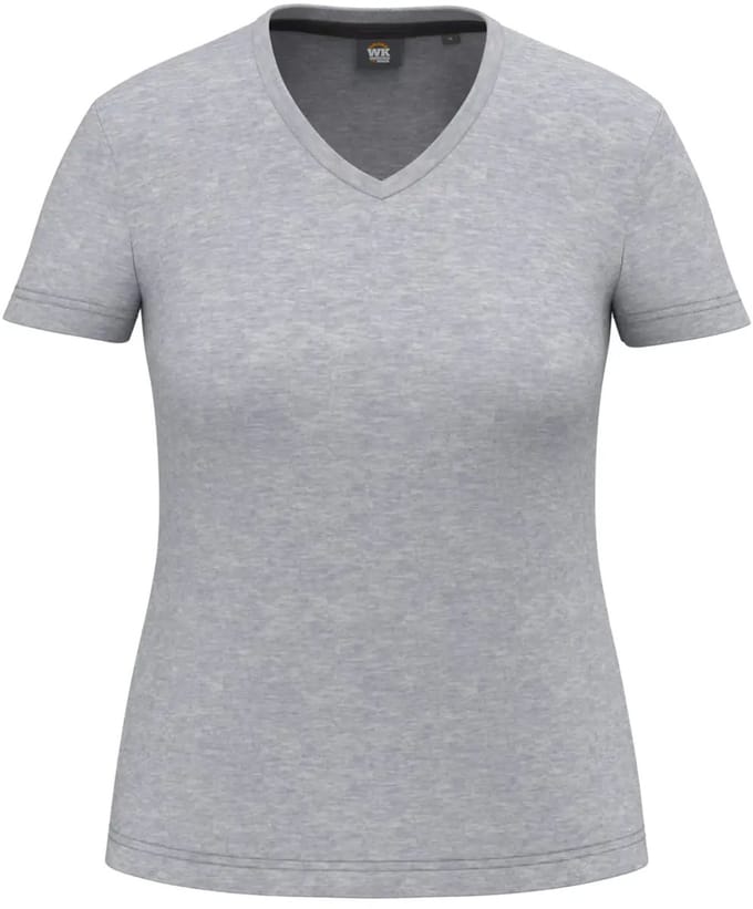 Duurzame V-hals antibacteriële t-shirt voor dames WK. Designed To Work