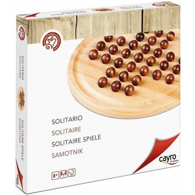 Houten bordspel Cayro Solitaire Eco