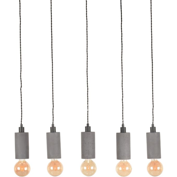 LABEL51 Fresco Hanglamp - Grijs - Beton - 5-Lichts