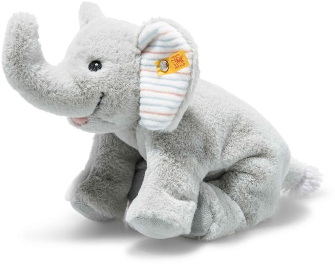 Steiff knuffel olifant floppy Trampili 20 cm grijs