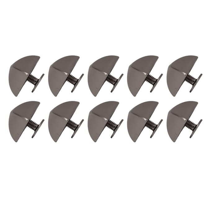 20 Pièces Rivets Pyramide 4 Coins 12 mm Alliage de Zinc Carré Pointu Rivets à Vis Ensemble pour Ceintures Sacs Chapeaux or