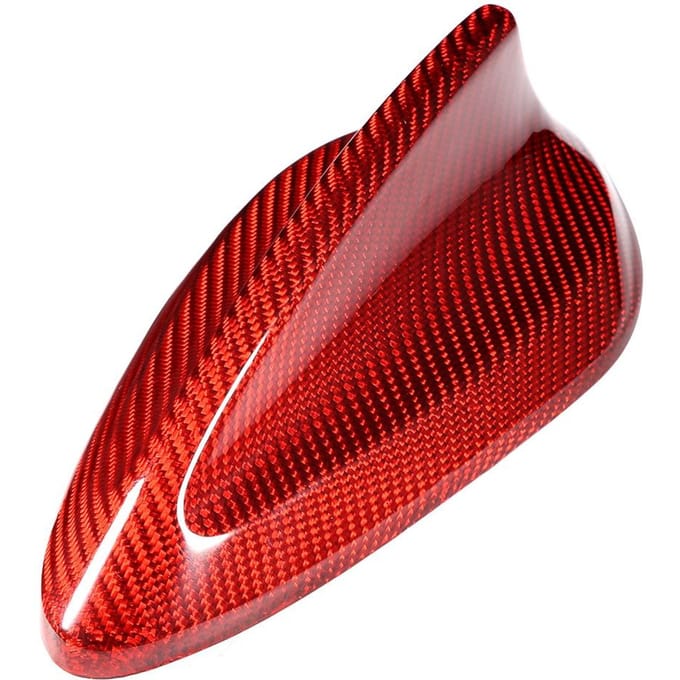 Kwaliteit Koolstofvezel Antennekap Accessoire Geschikt voor F15 Auto 12 18 Rood brown