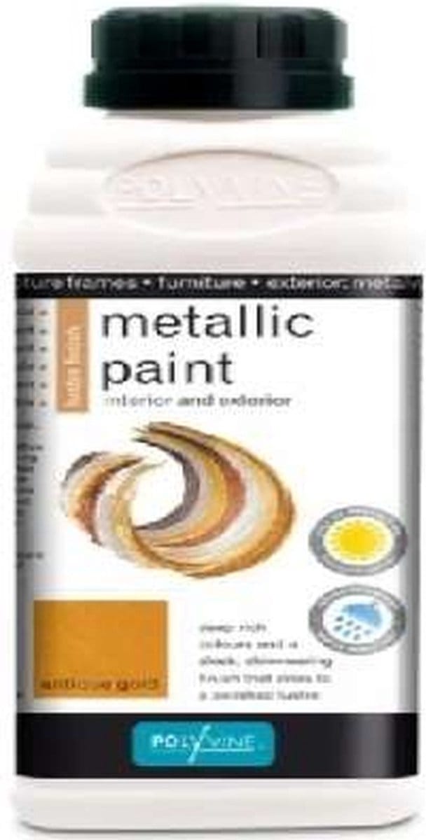 Polyvine Metallic Lak Bleekgoud 2 Liter
