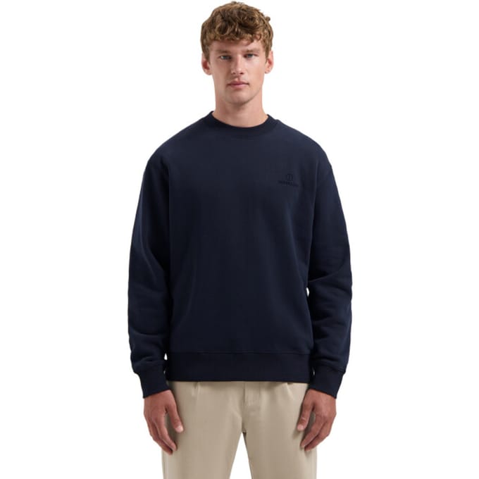 Dstrezzed Nikol Crew Dk. Navy Größe: M | Pullover Outlet | Herren | Blau