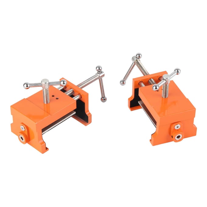 2 stuks Kastklauw Professionele Metalen Kastklem met Zeskantsleutel voor Vitrinekast Oranje orange