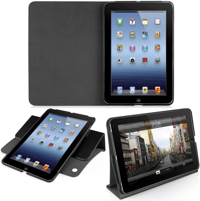 Case w rotatable stnd iPad mini Bl