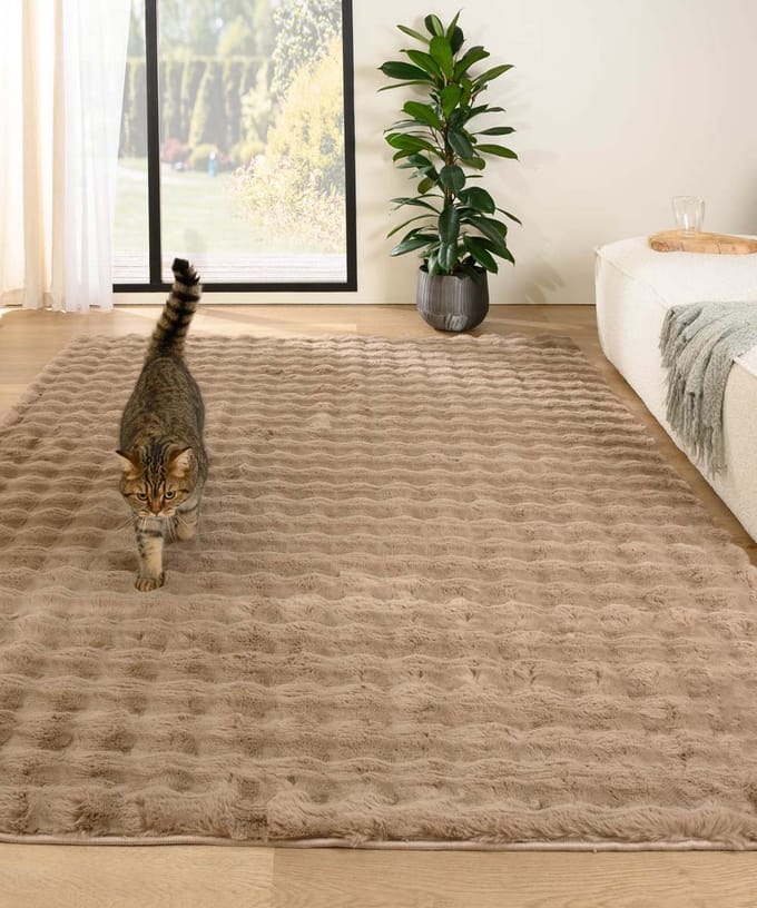 Fluffy loper - Cloud beige 80x250