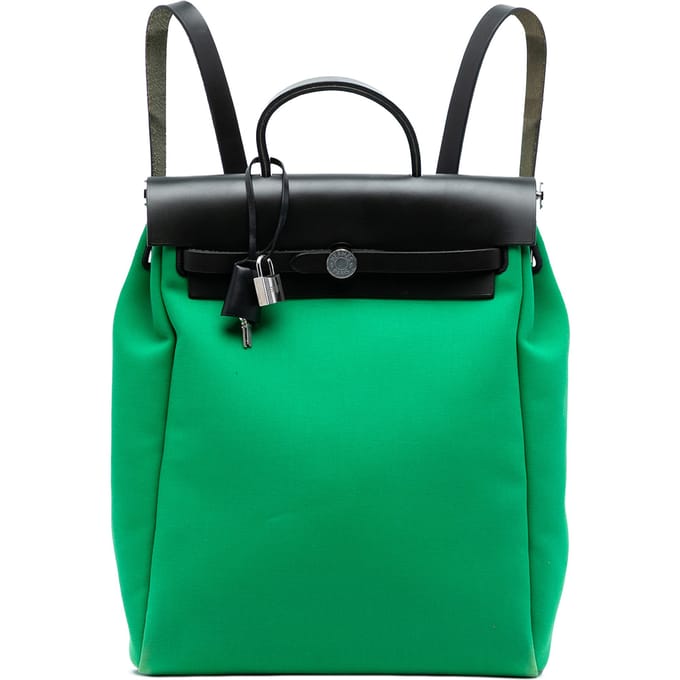 Tweedehands Toile Herbag A Dos Zip Retourne Rugzak