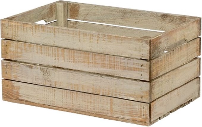 Houten Kist - Middel, Old Look / Opbergkist / Geschenkverpakking / Gift / Kado