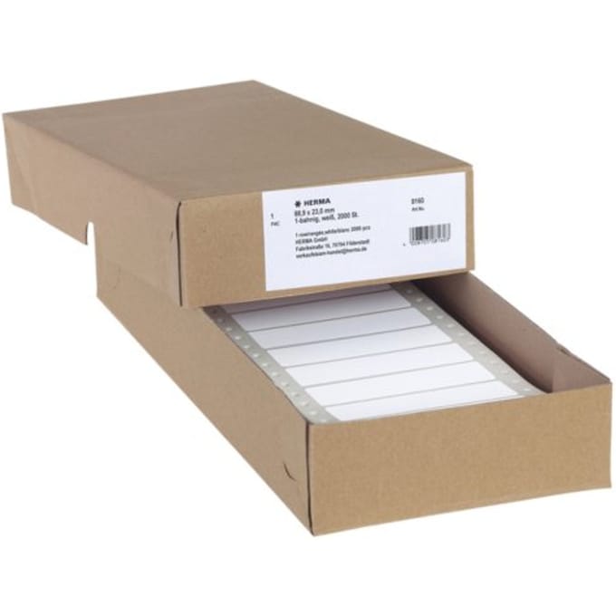 HERMA Computeretiketten wit 88,9x23 mm Papier mat 2000 St.