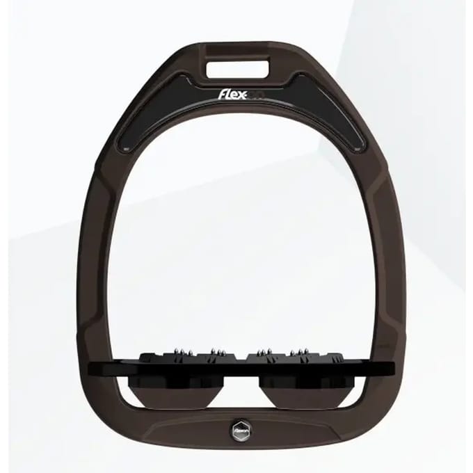 Ultra Grip Plat Steunbeugels Bruin/Zwart/Bruin Flex-On Green Composite
