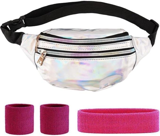 Allecto - Jaren 80 en 90 buiktas - Neon accessoires - voor retro