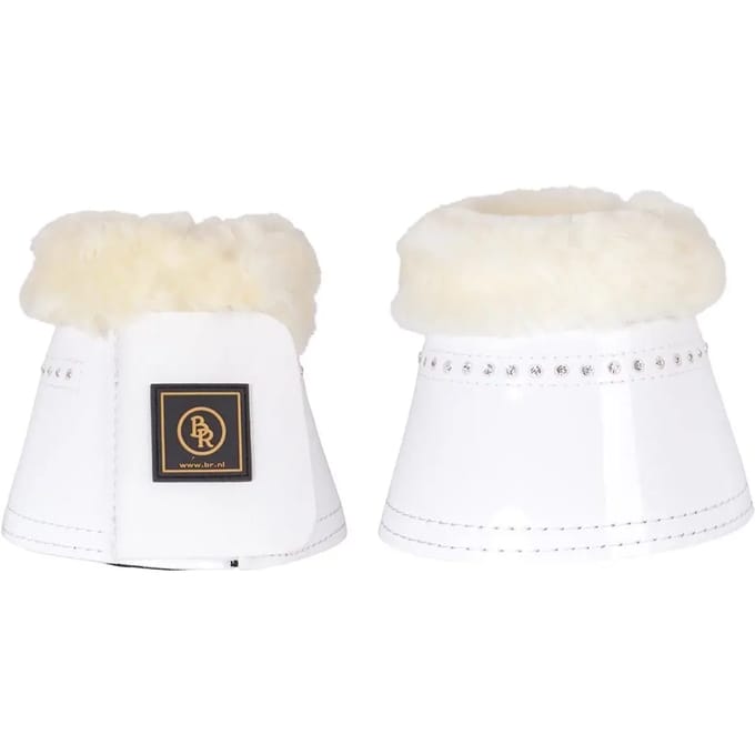 Paardenbellen van schapenvacht BR Equitation Glamour Lacquer