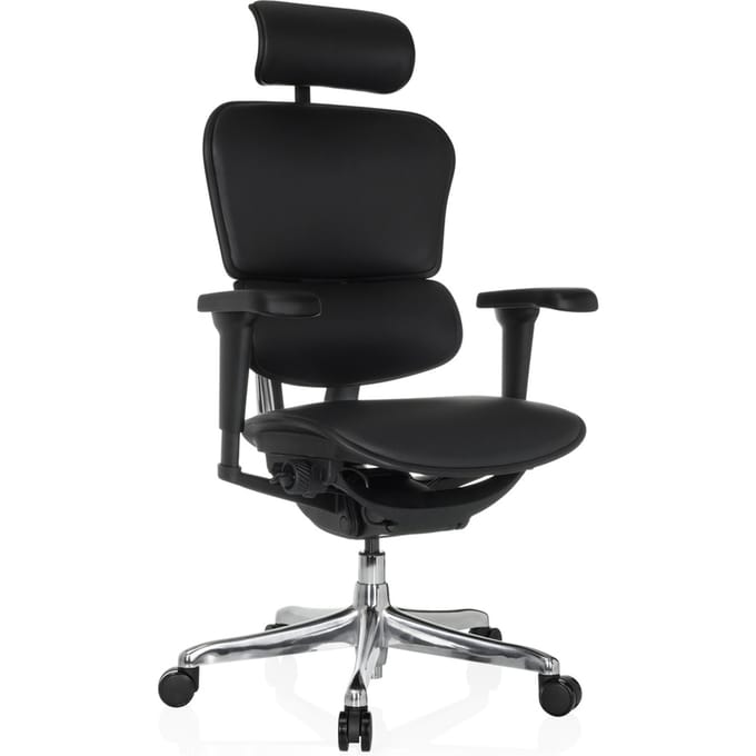 Bureaustoel / Directiestoel ERGOHUMAN ULTRA L GEN2 Leder zwart hjh OFFICE