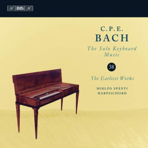 Miklós Spányi - C.P.E. Bach: Solo Keyboard Music Vol.38: The Earliest Works (CD)