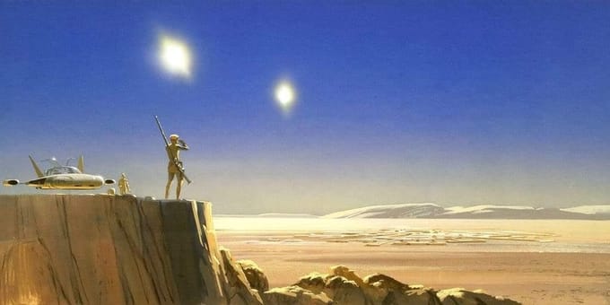 Fotobehang - Star Wars Classic RMQ Mos Eisley Edge 500x250cm - Vliesbehang