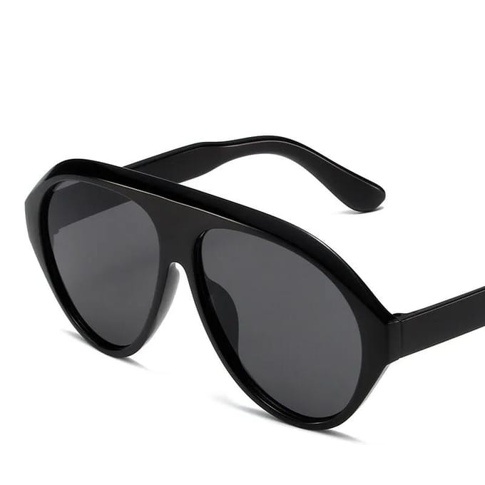 Pilot Oversized Zonnebril Goggles Dames Mode Luxe Merk Designer Zonnebrillen Heren Dames Groot Frame Trendy Tinten Uv400
