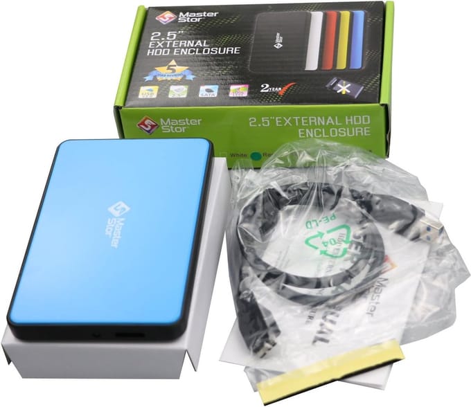 Externe Harde Schijf - Draagbare Opslag - Bestanden Opslaan - Supersnelle USB 3.0 - 1 TB - Blauw