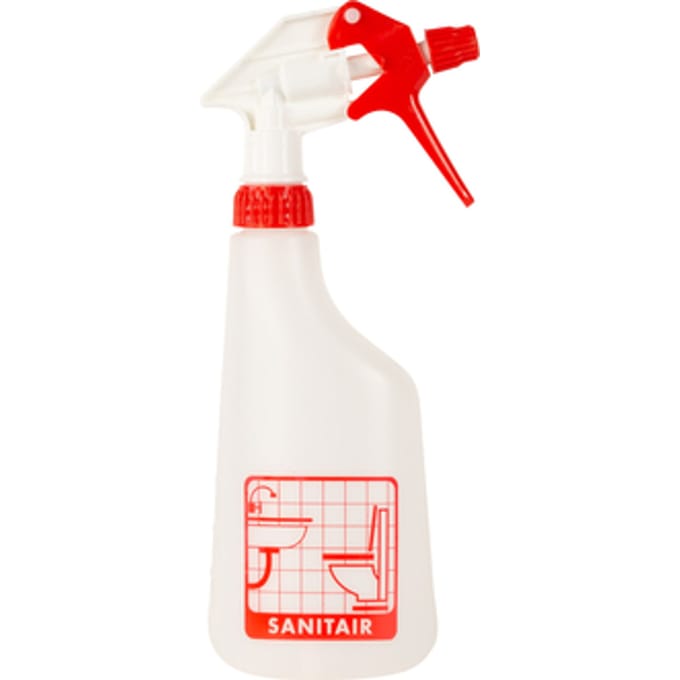 Sproeiflacon Cleaninq 600ml leeg met logo sanitair