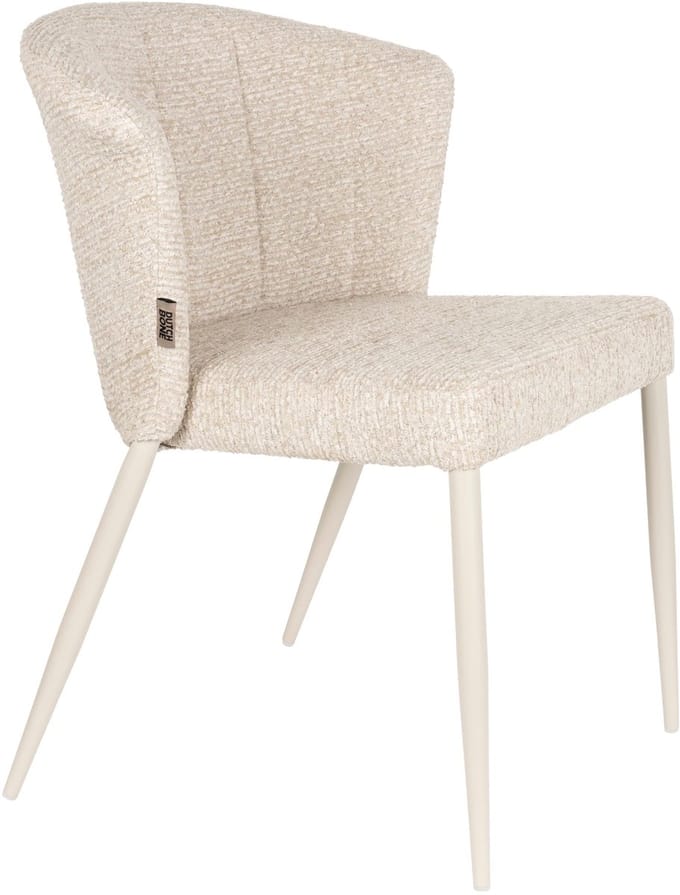 Dutchbone Georgia Eetkamerstoelen Beige - Set van 2
