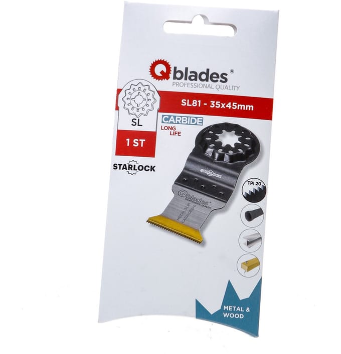 Qblades multitool zaagblad carbide-pro 35x45mm Starlock SL81 per stuk (QBL383001)