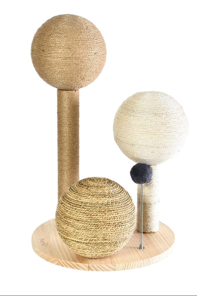 NapZZZ Houten krabpaal Gabi 36*36*H55 cm