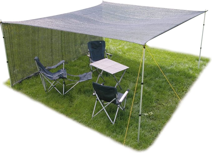 Eurotrail Schaduwdoek - 6x4 meter (excl stokken)