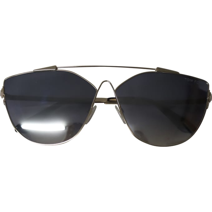 Tom Ford Jacquelyn Kat-Oog Zonnebril in Goud Staal