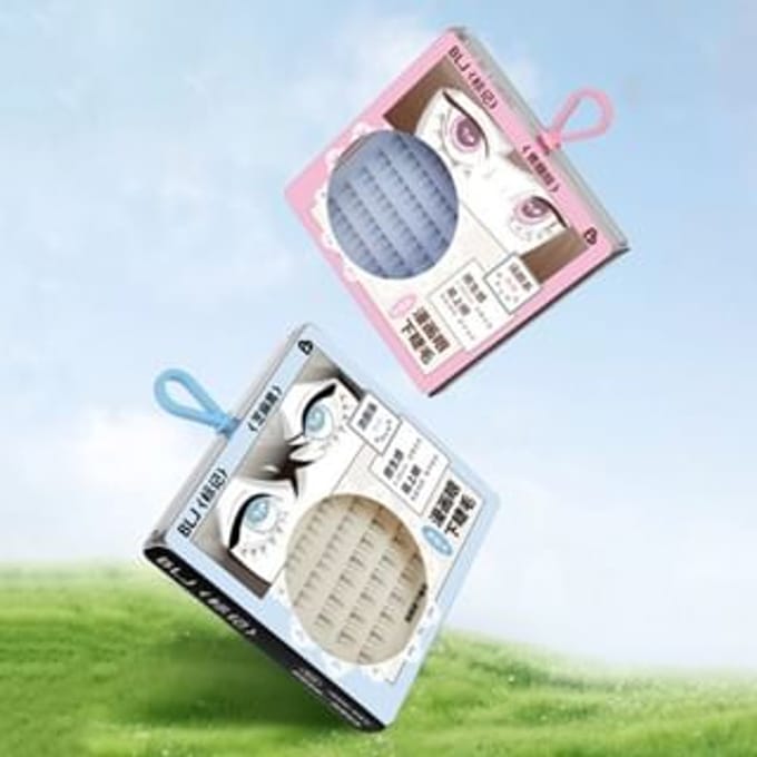 BLJ - Butterfly Glue Free Lower Eyelashes - 2 Styles #Sesame Black - 6*6 Clusters