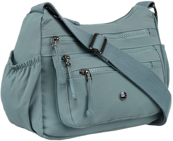 Peterson - Polyester Dames Handtas - Blauw - Met Ritsvak