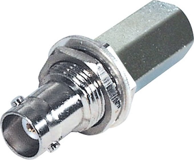 BNC (v) twist-on inbouwconnector voor RG58 kabel - 50 Ohm / recht