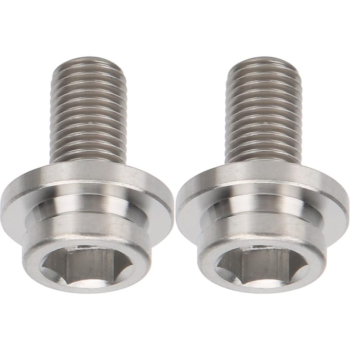 2 stuks Fiets Titanium Legering Crankarm Bevestigingsschroefbouten voor Brompton Vouwfiets gray