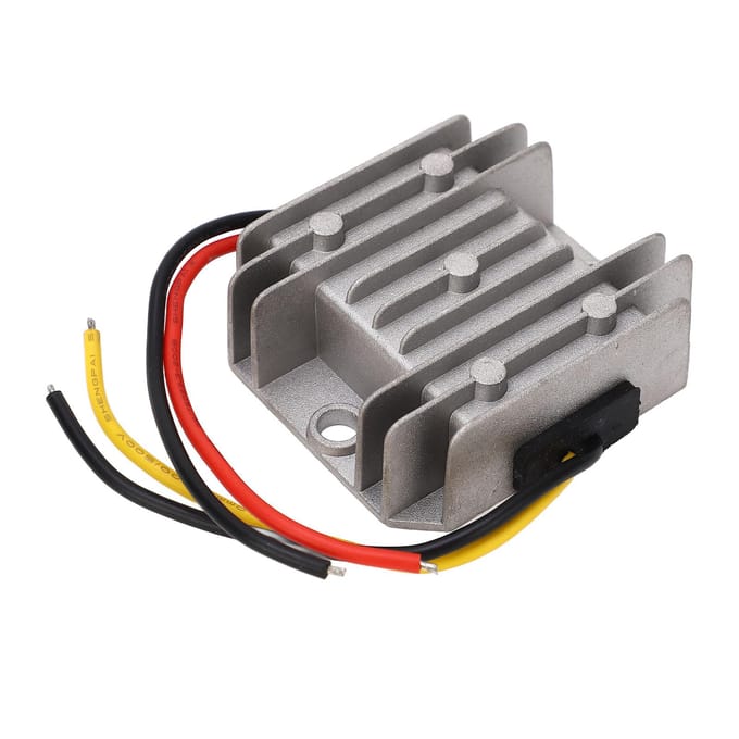 Buck Converter IP67 Waterdicht DC 12V 24V naar DC 5V 10A Spanningsomzetter Module voor Voertuig gray