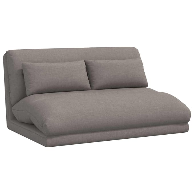 vidaXL - Verstelbare - vloostoel - Taupe - Stof